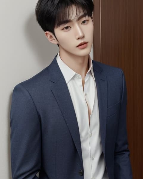 고양이상 댄디·단정형 20대 초반 남편 전신