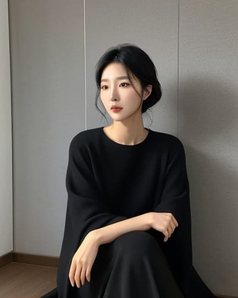 곰상 시크·도회형 30대 후반 아내 전신