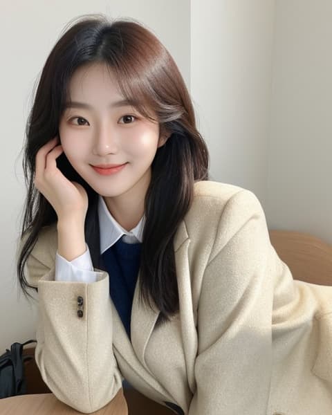 곰상 댄디·단정형 20대 초반 아내 전신