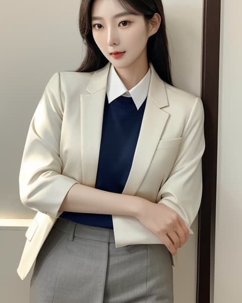 사슴상 댄디·단정형 30대 초반 아내 전신