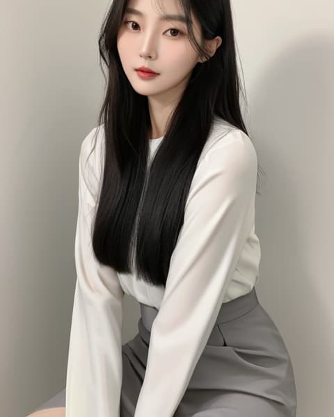 토끼상 시크·도회형 30대 후반 아내 전신
