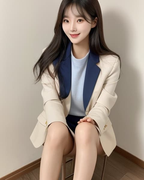 토끼상 댄디·단정형 20대 후반 아내 전신